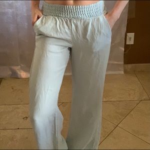 Y2K PASTEL BLUE JEAN SPLENDID Baby blue wash WIDE LEG PANTS y2k style!!